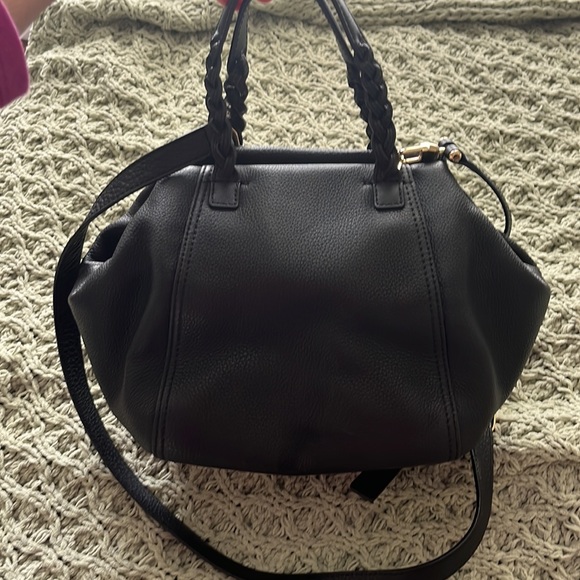 Tory Burch Half-moon Leather Bag with Crossbody Strap - Picture 5 of 8